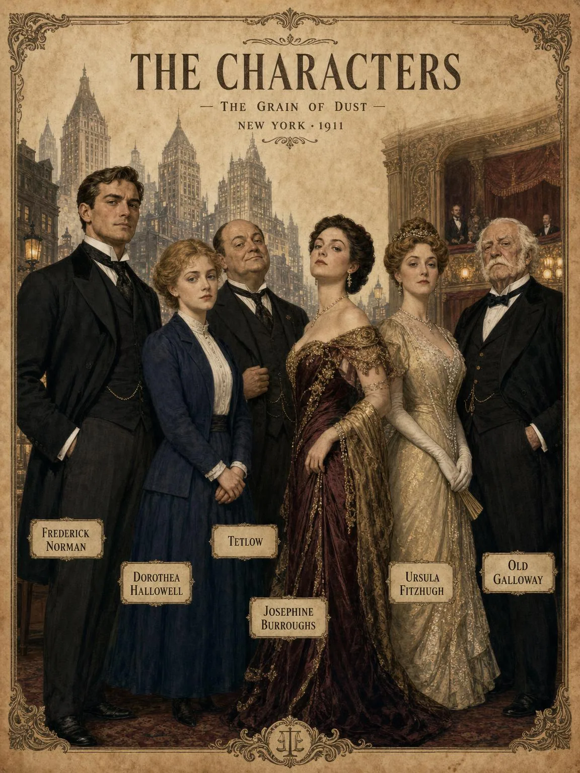 The Characters — the full cast of The Grain of Dust