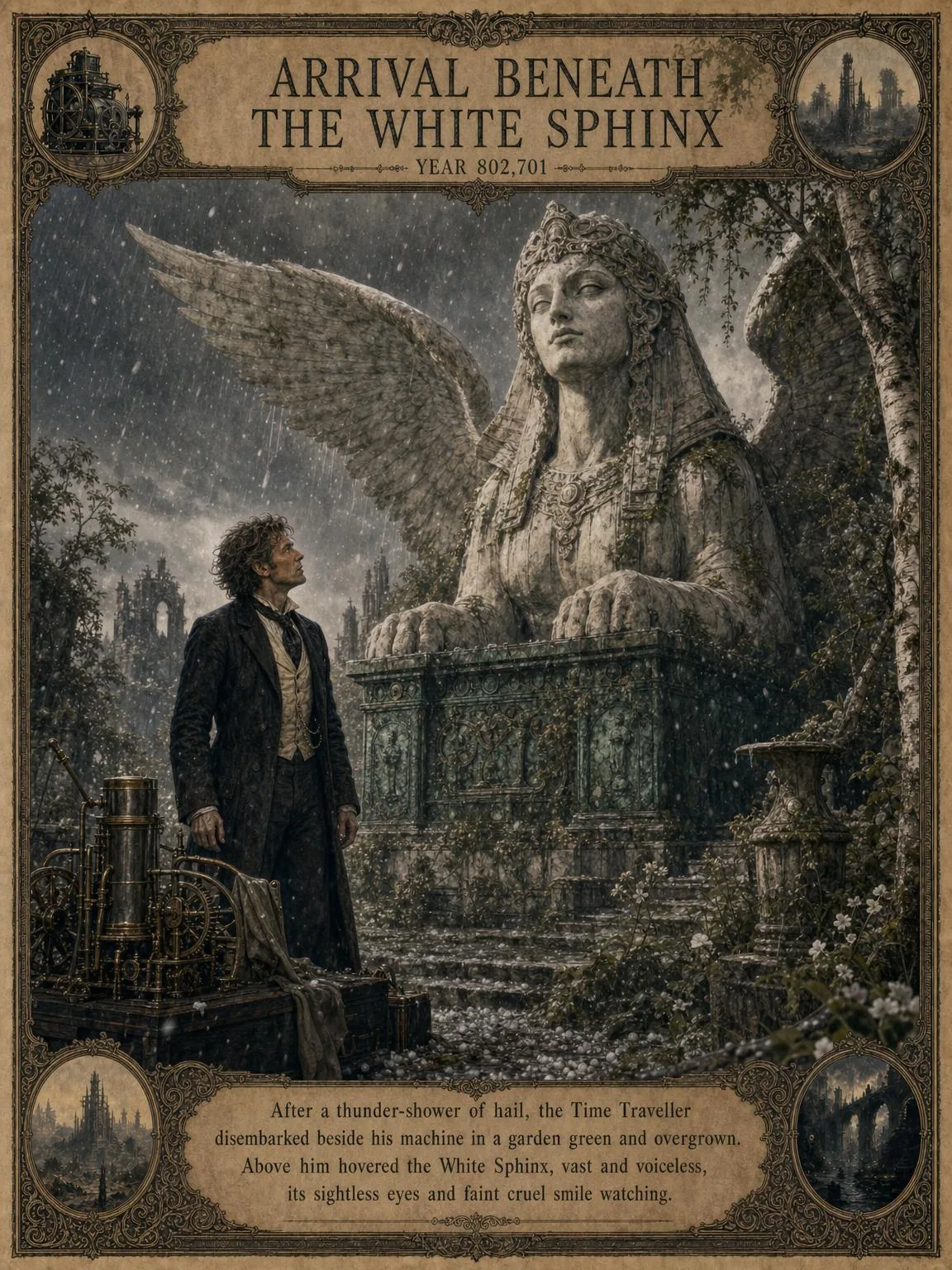 Arrival beneath the White Sphinx.