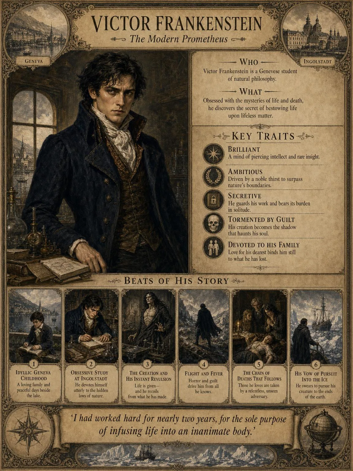 Victor Frankenstein, the Modern Prometheus