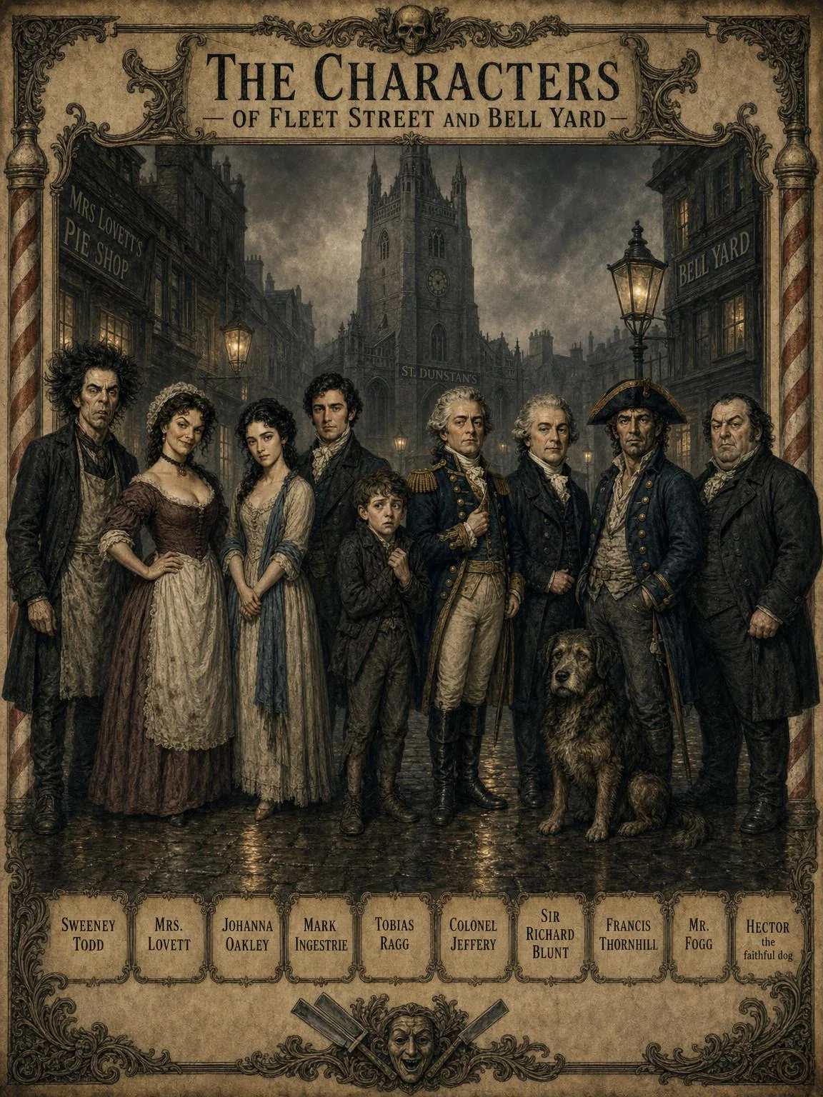 The Characters — of Fleet Street and Bell Yard, at full length.