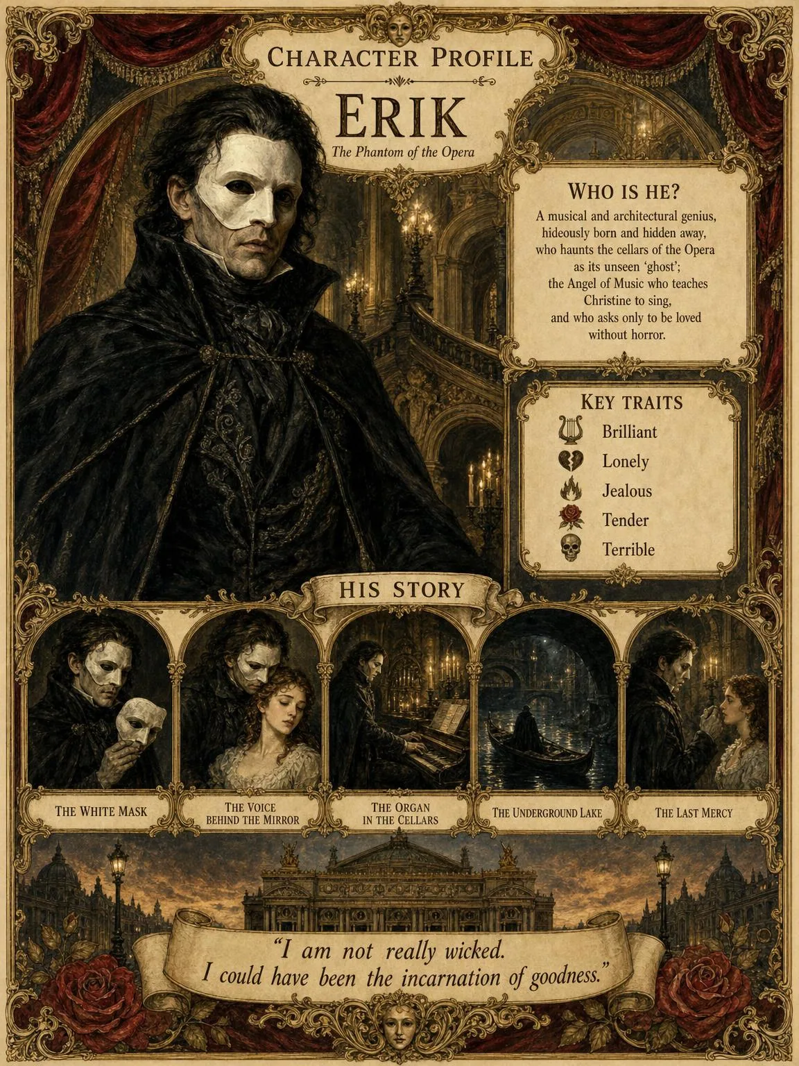 Erik — the Phantom of the Opera.