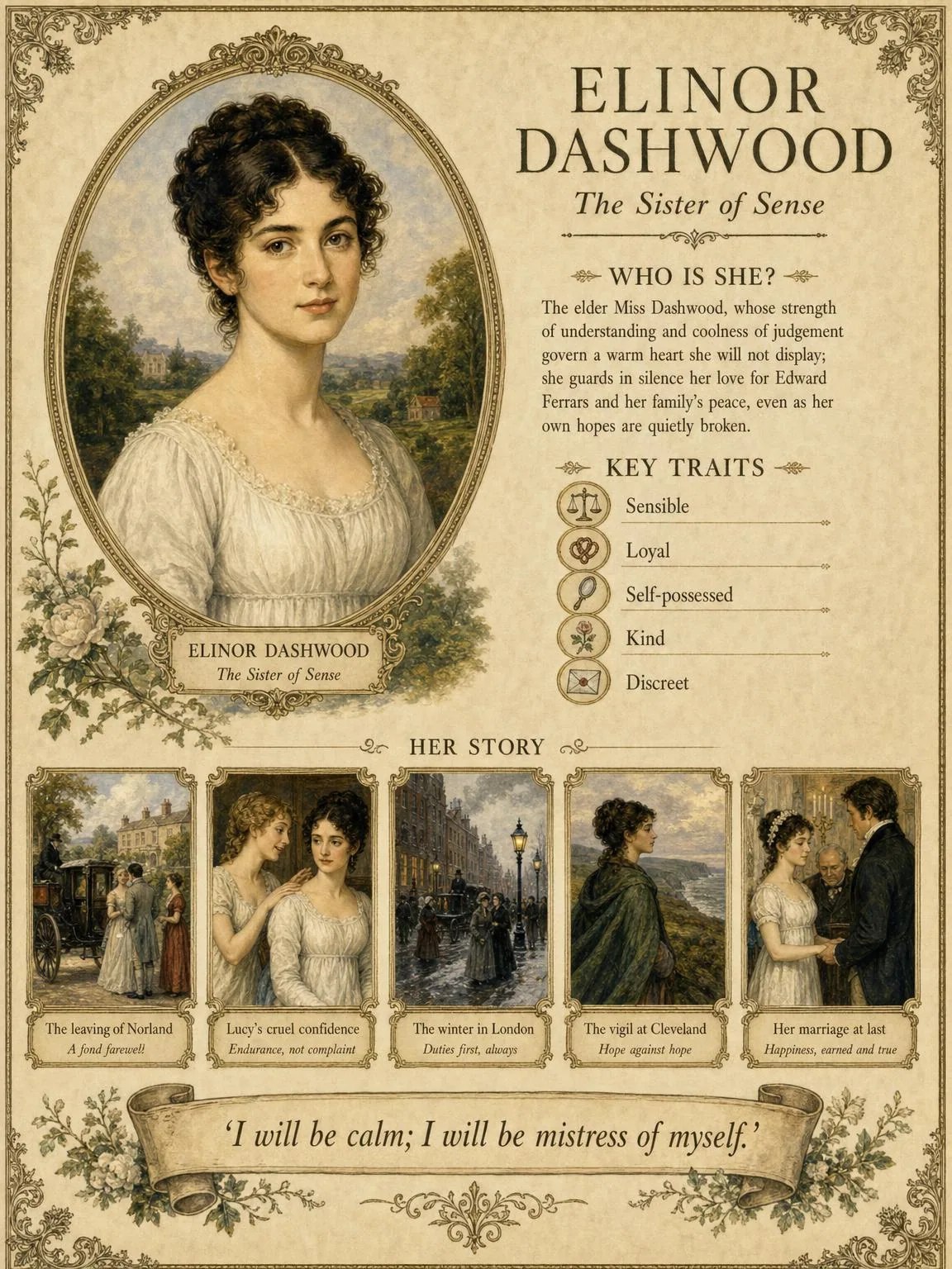 Elinor Dashwood — the sister of sense.