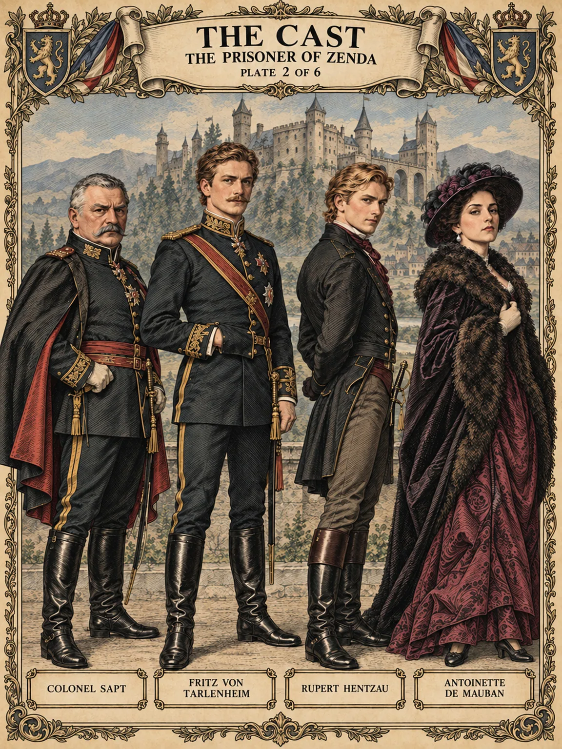 Sapt, Fritz, Rupert, and Antoinette