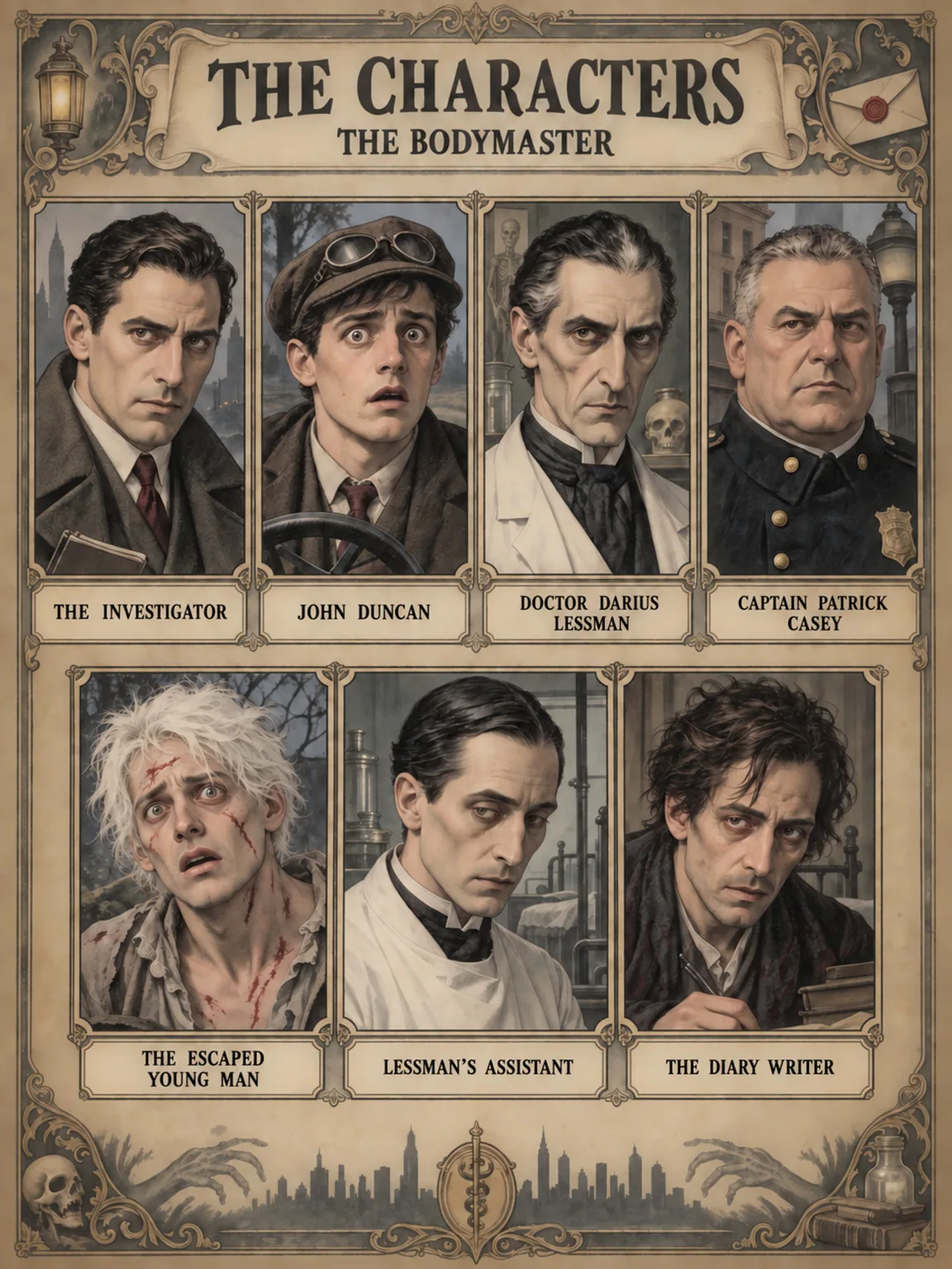 The Characters of The Bodymaster