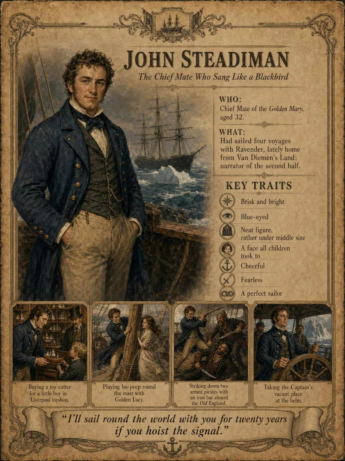John Steadiman — The Chief Mate Who Sang Like a Blackbird