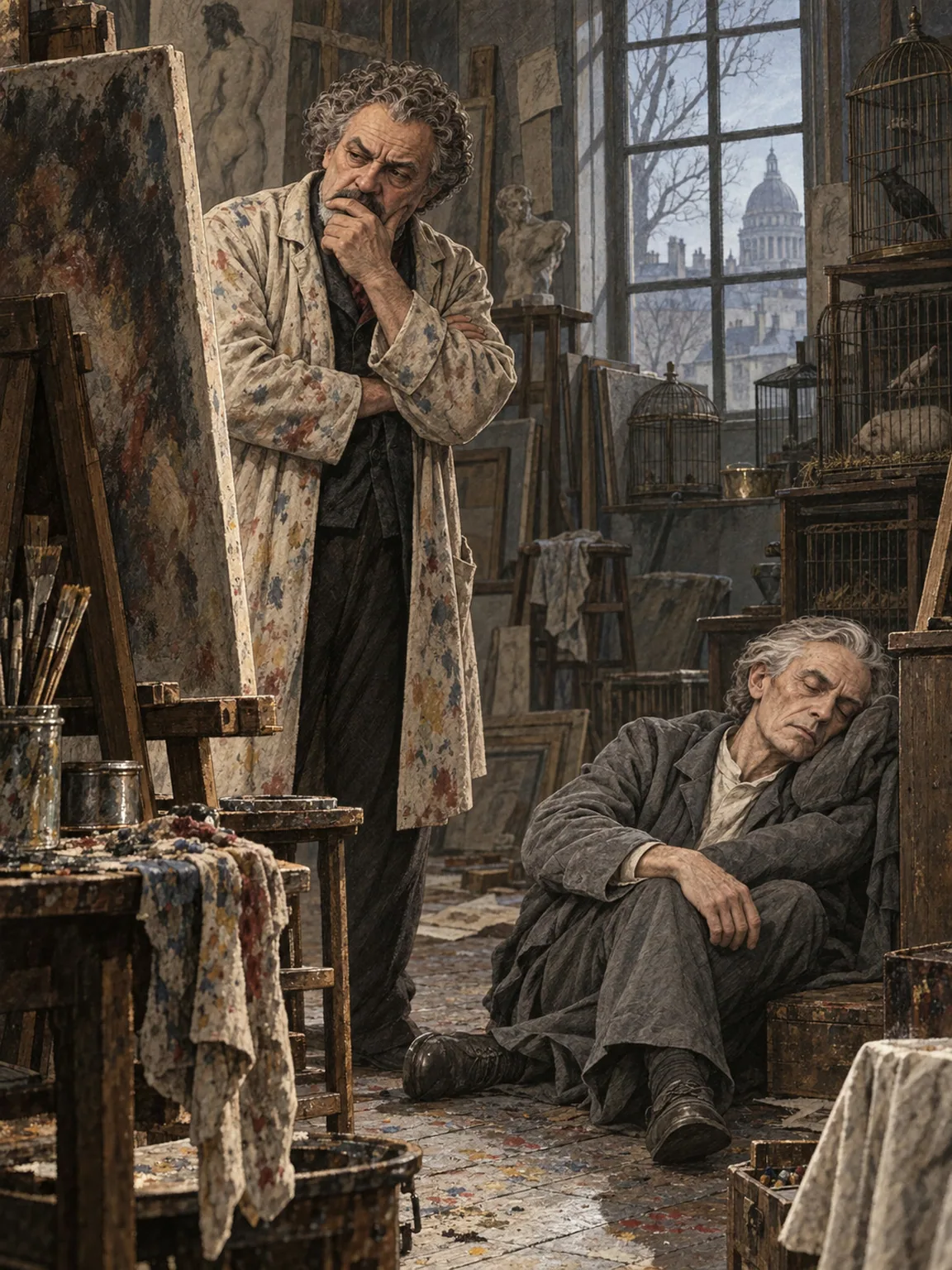 Guarneresi Before the Easel