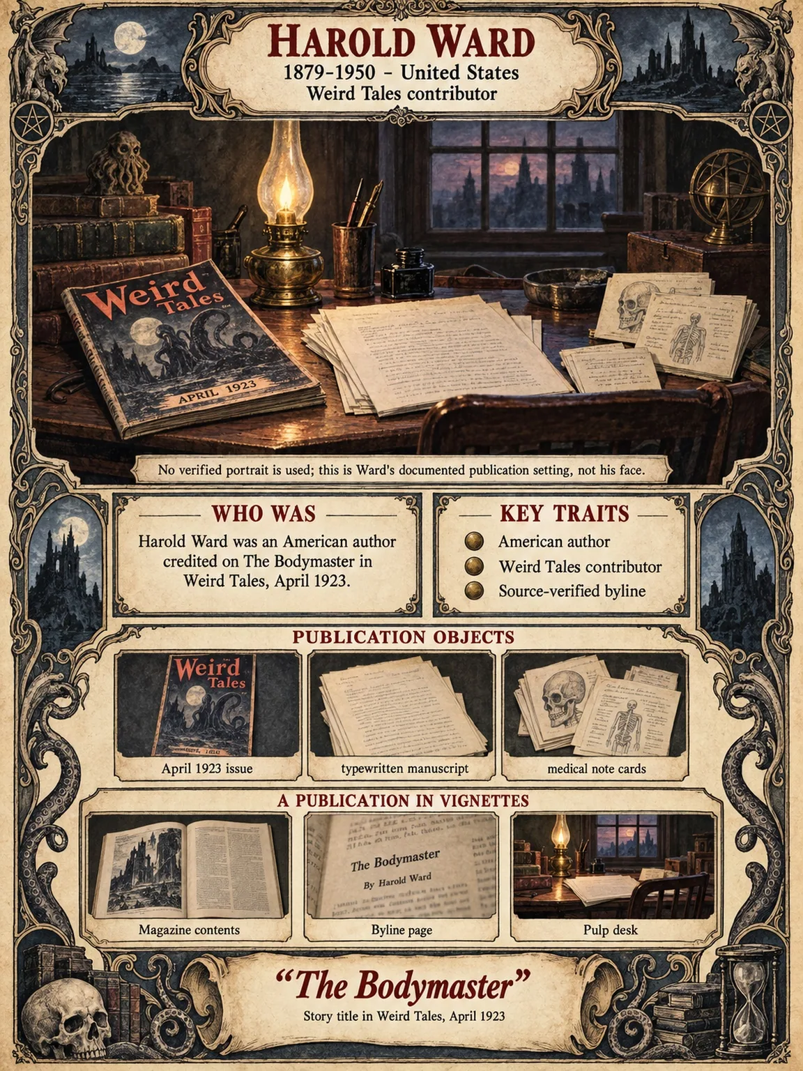 Harold Ward in Weird Tales