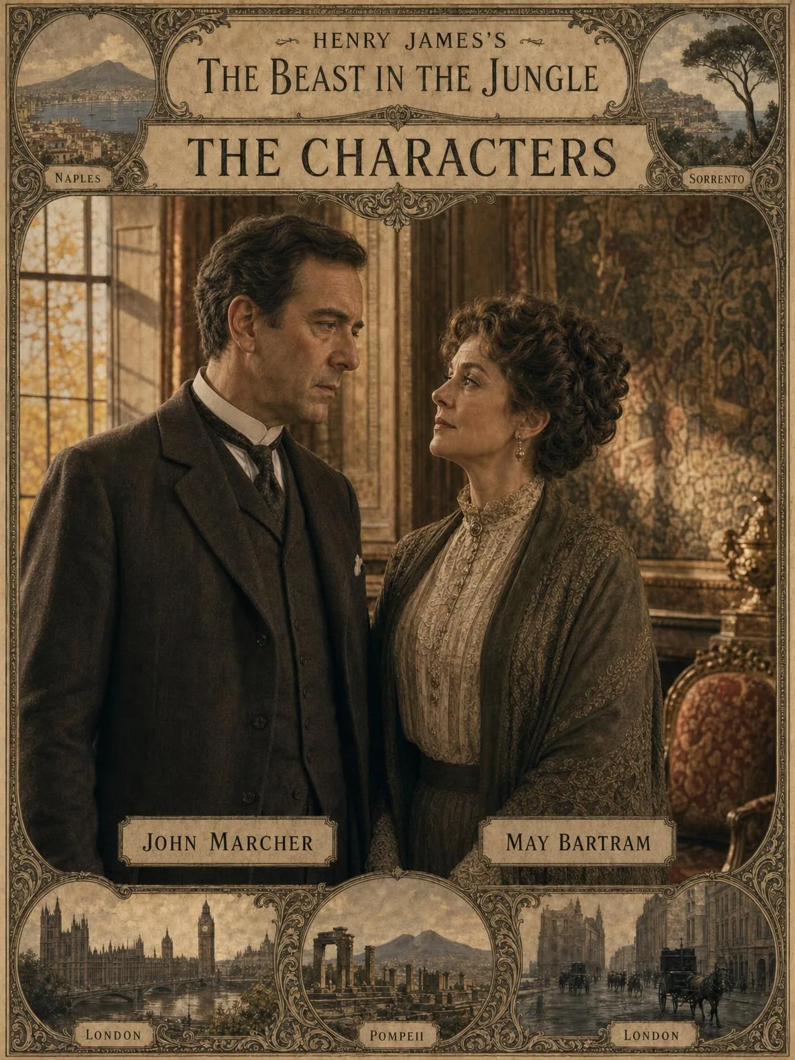 Two who watch together — Marcher and May in the autumn light of Weatherend.
