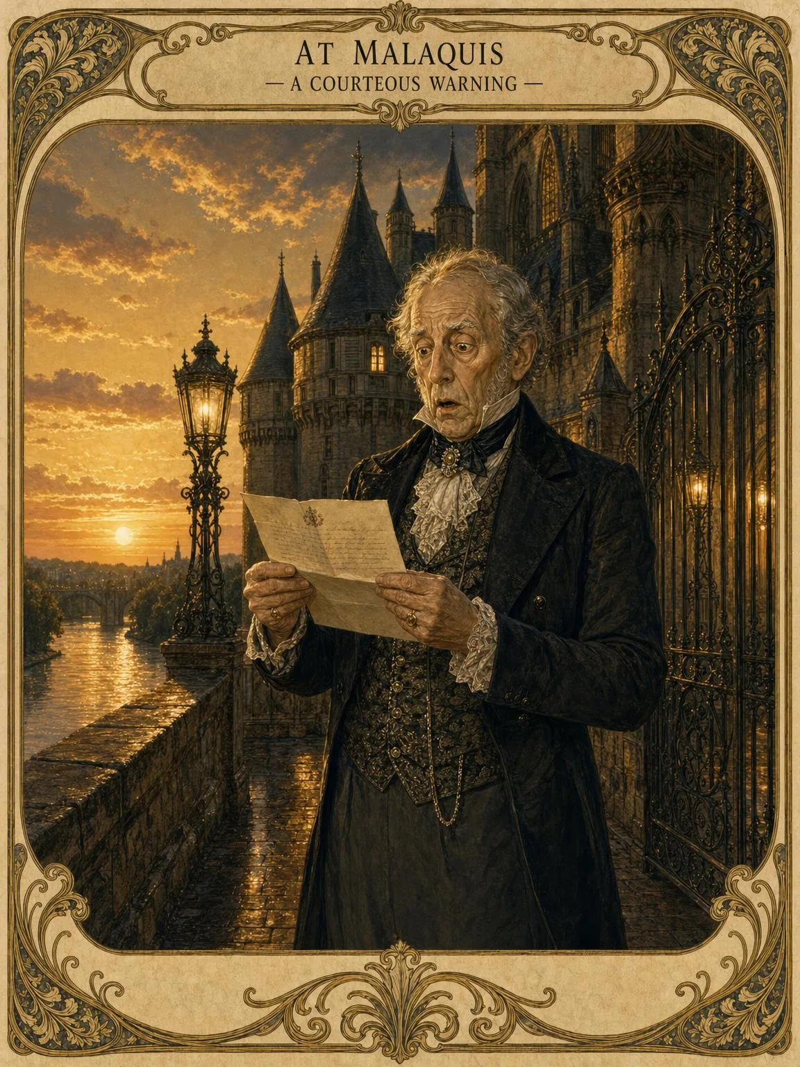 The Letter from Prison — Lupin writes to the Baron.
