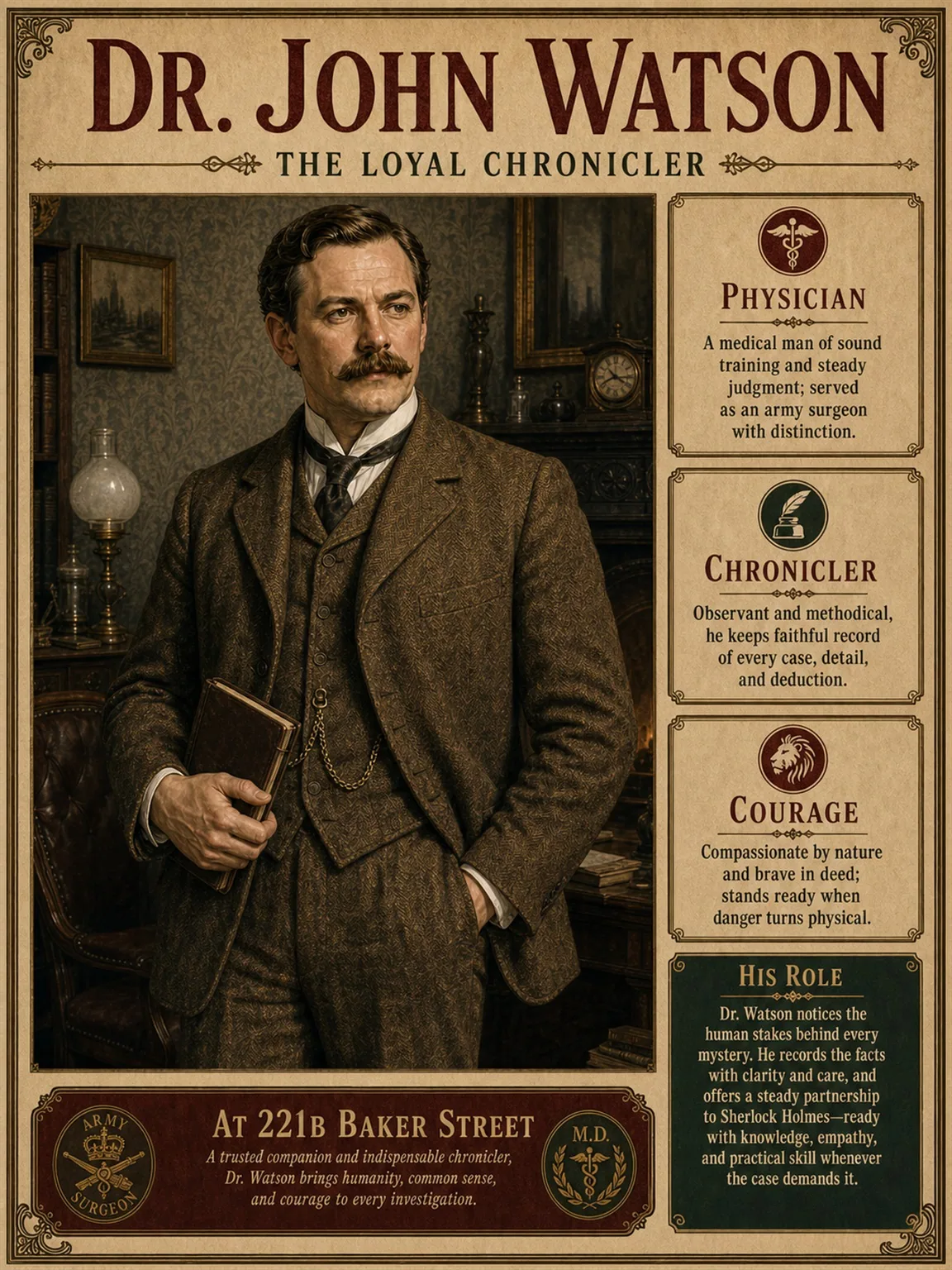 Dr. John Watson - The Loyal Chronicler