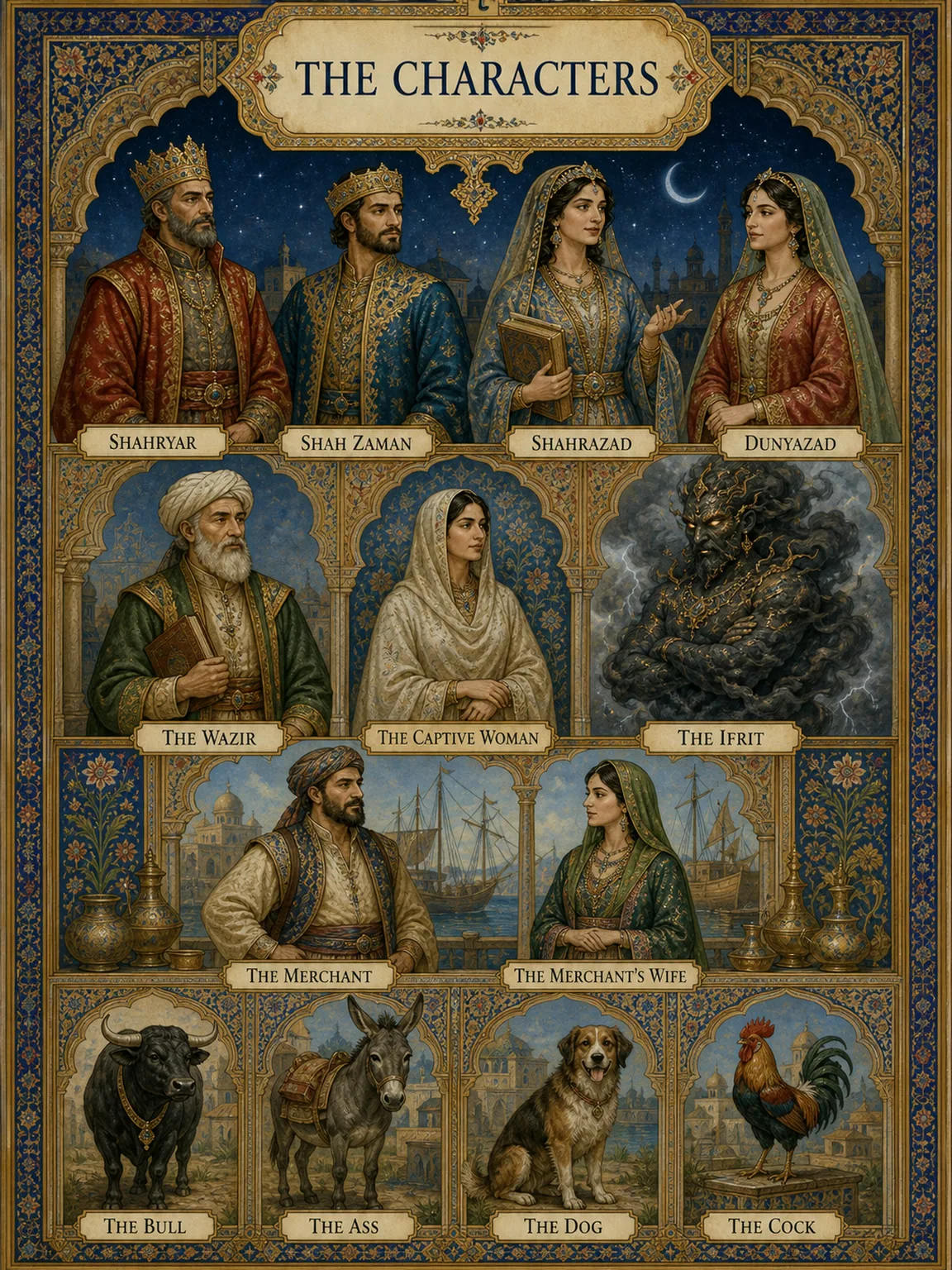 The Characters — The Frame and the Animal Tale