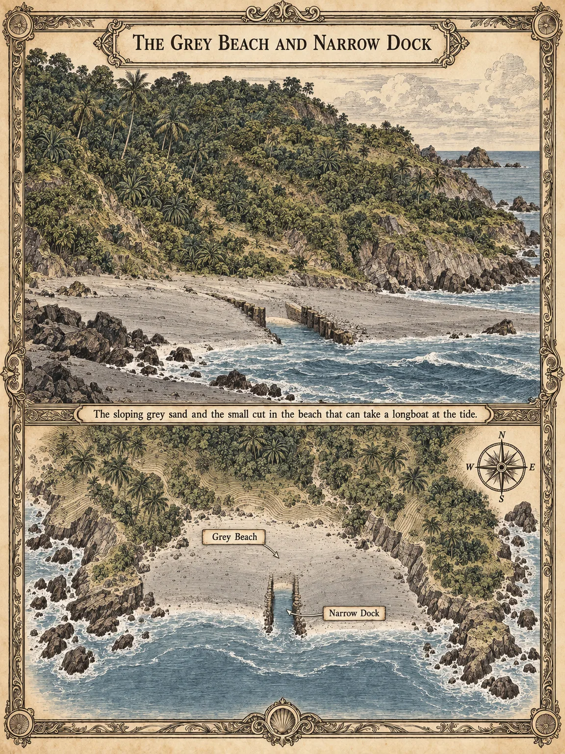 The Grey Beach and Narrow Dock