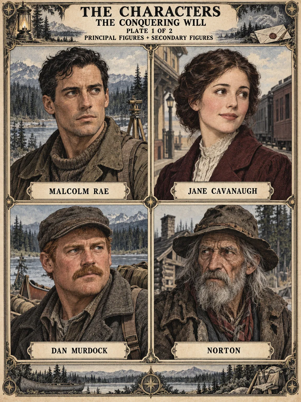 Malcolm Rae, Jane Cavanaugh, Dan Murdock and Norton