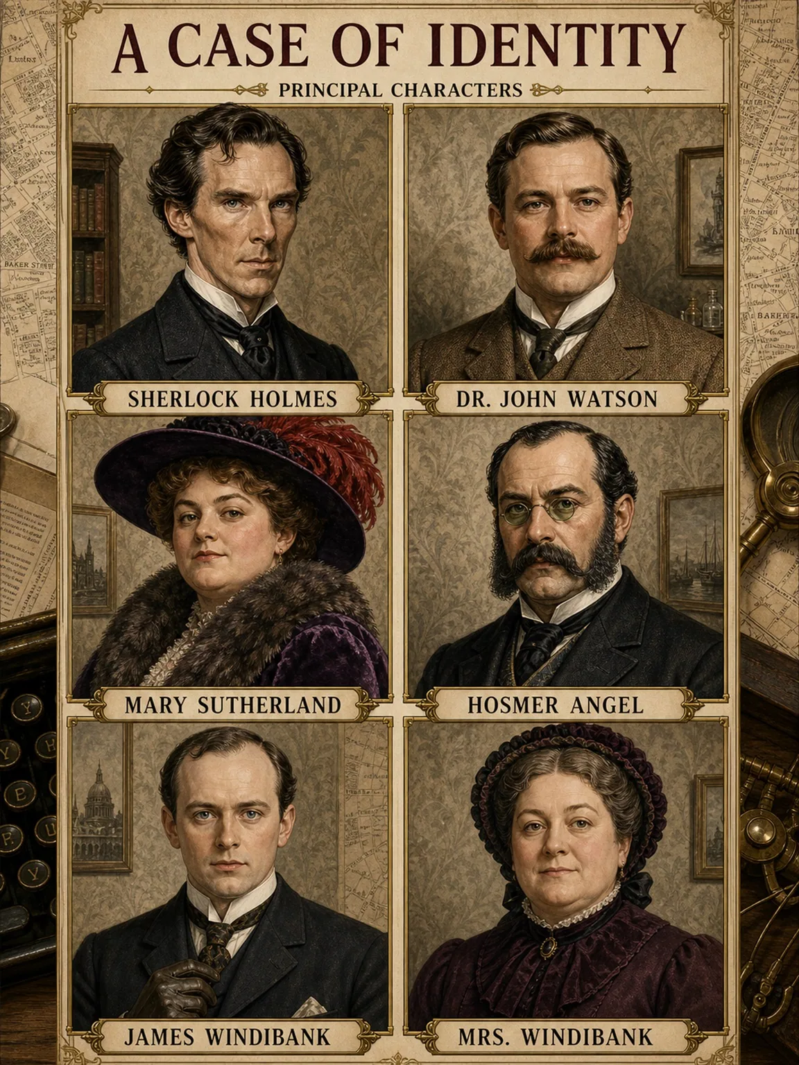 A Case of Identity - Principal Characters