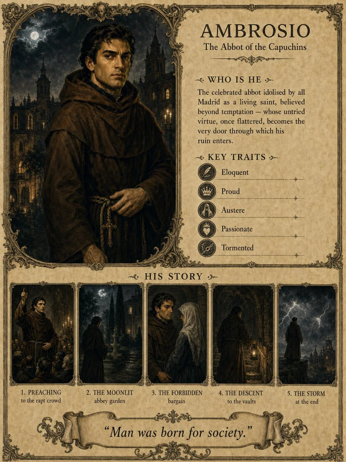 Ambrosio — the Abbot of the Capuchins.