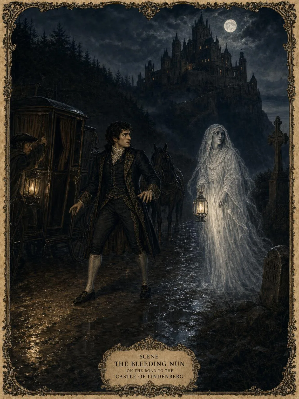 The Bleeding Nun — the spectre on the road to Lindenberg.
