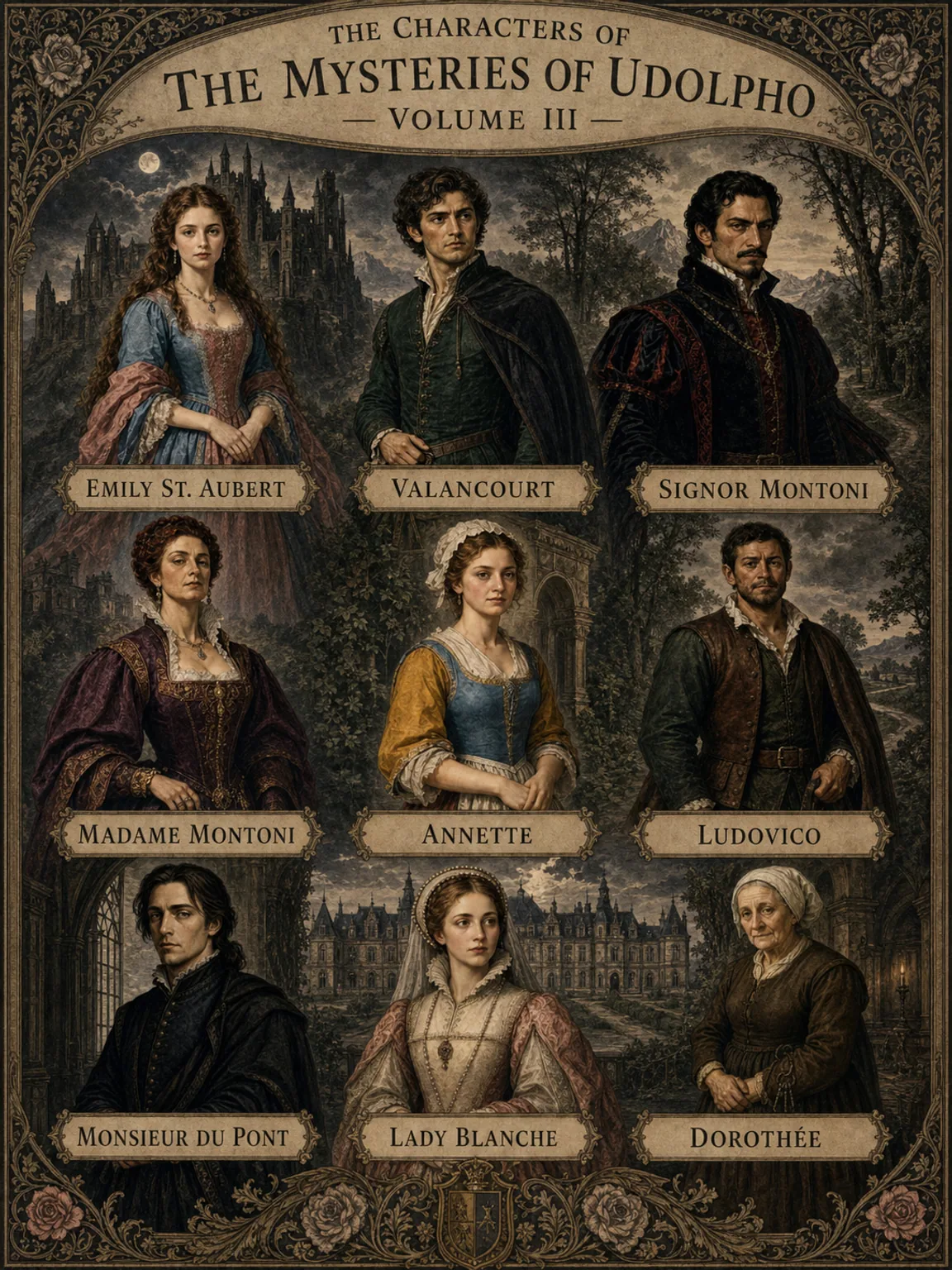 The Characters of The Mysteries of Udolpho - Volume III