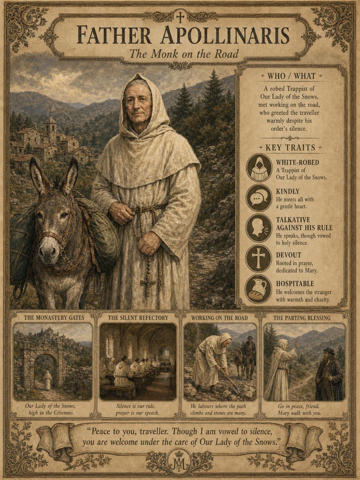 Father Apollinaris, the Monk on the Road