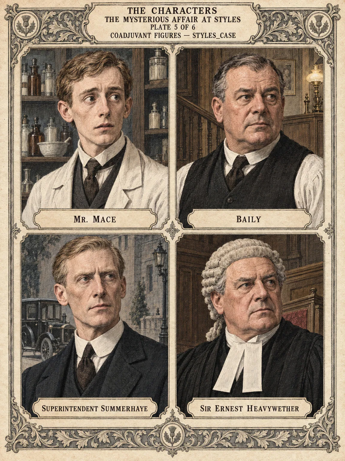 Mr. Mace, Baily, Superintendent Summerhaye and Sir Ernest Heavywether