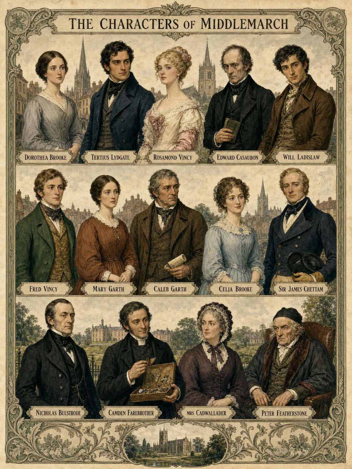 The people whose lives form Middlemarch.