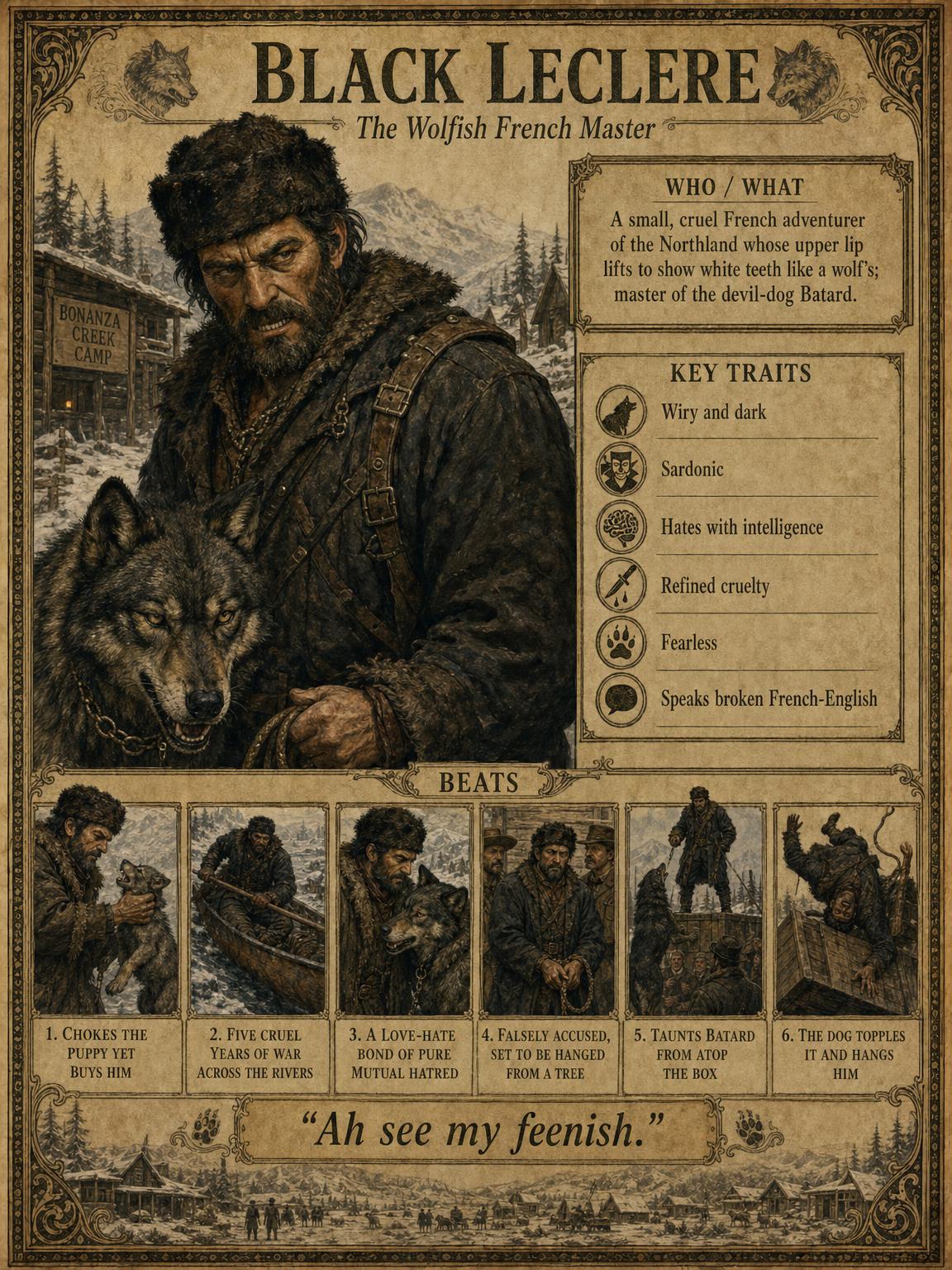 Black Leclère — the wolfish French master of the devil-dog