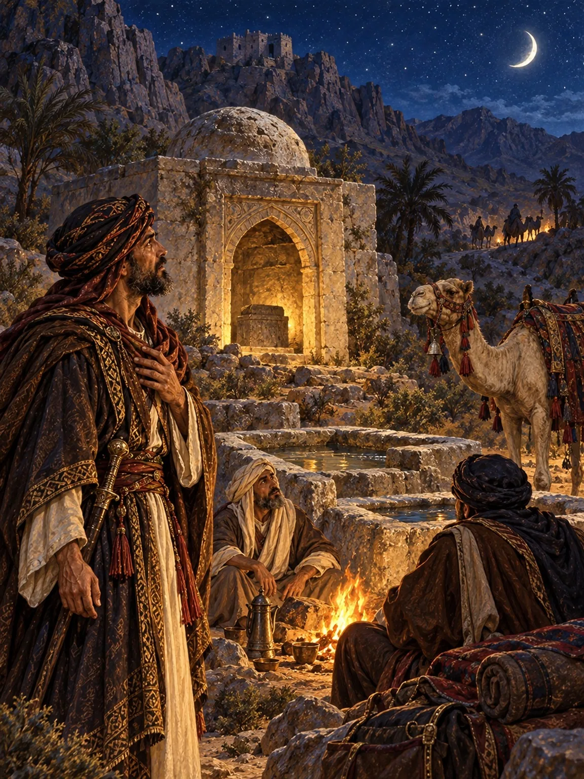 Hatim of Tayy and Other Tales of Generosity and Adventure — illustrated plate