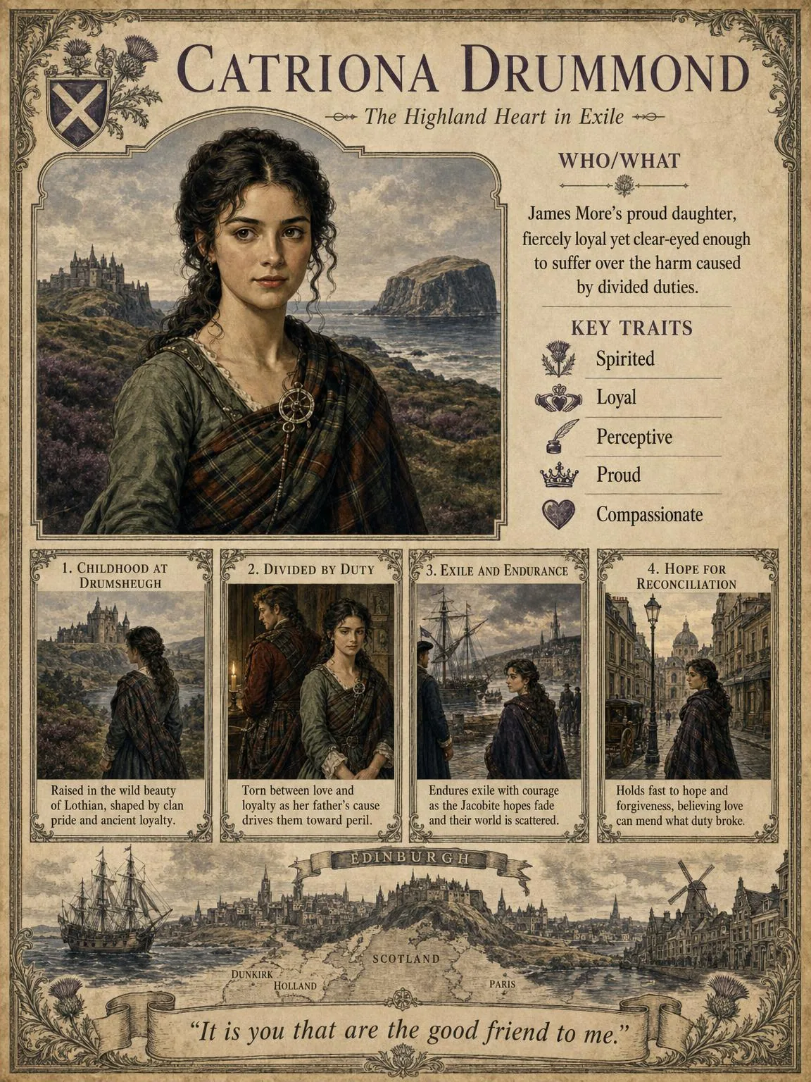 Catriona Drummond — The Highland Heart in Exile.