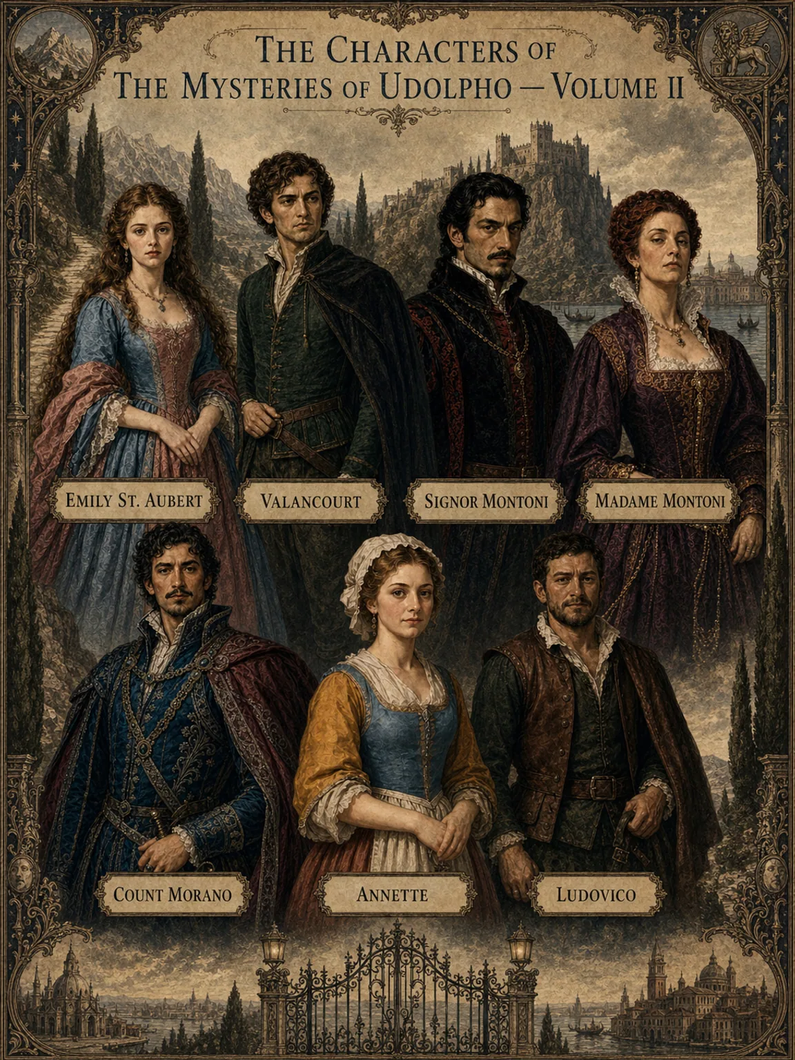 The Characters of The Mysteries of Udolpho - Volume II