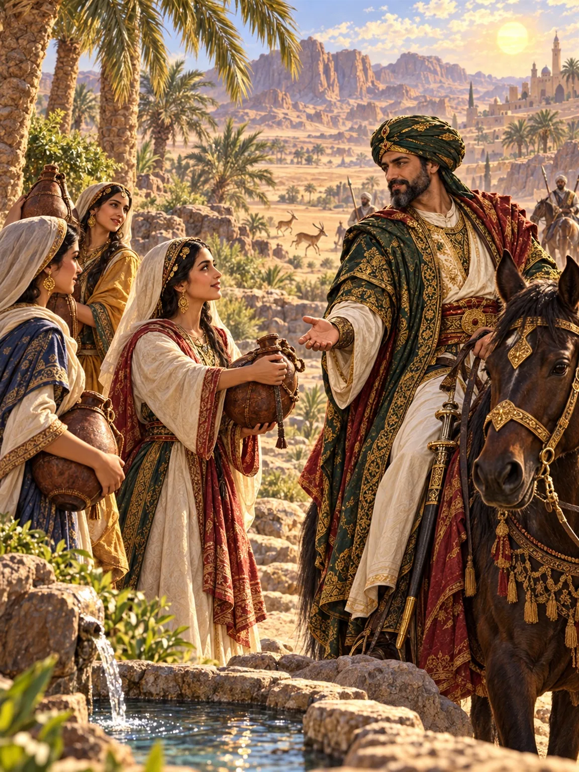 Hatim of Tayy and Other Tales of Generosity and Adventure — illustrated plate