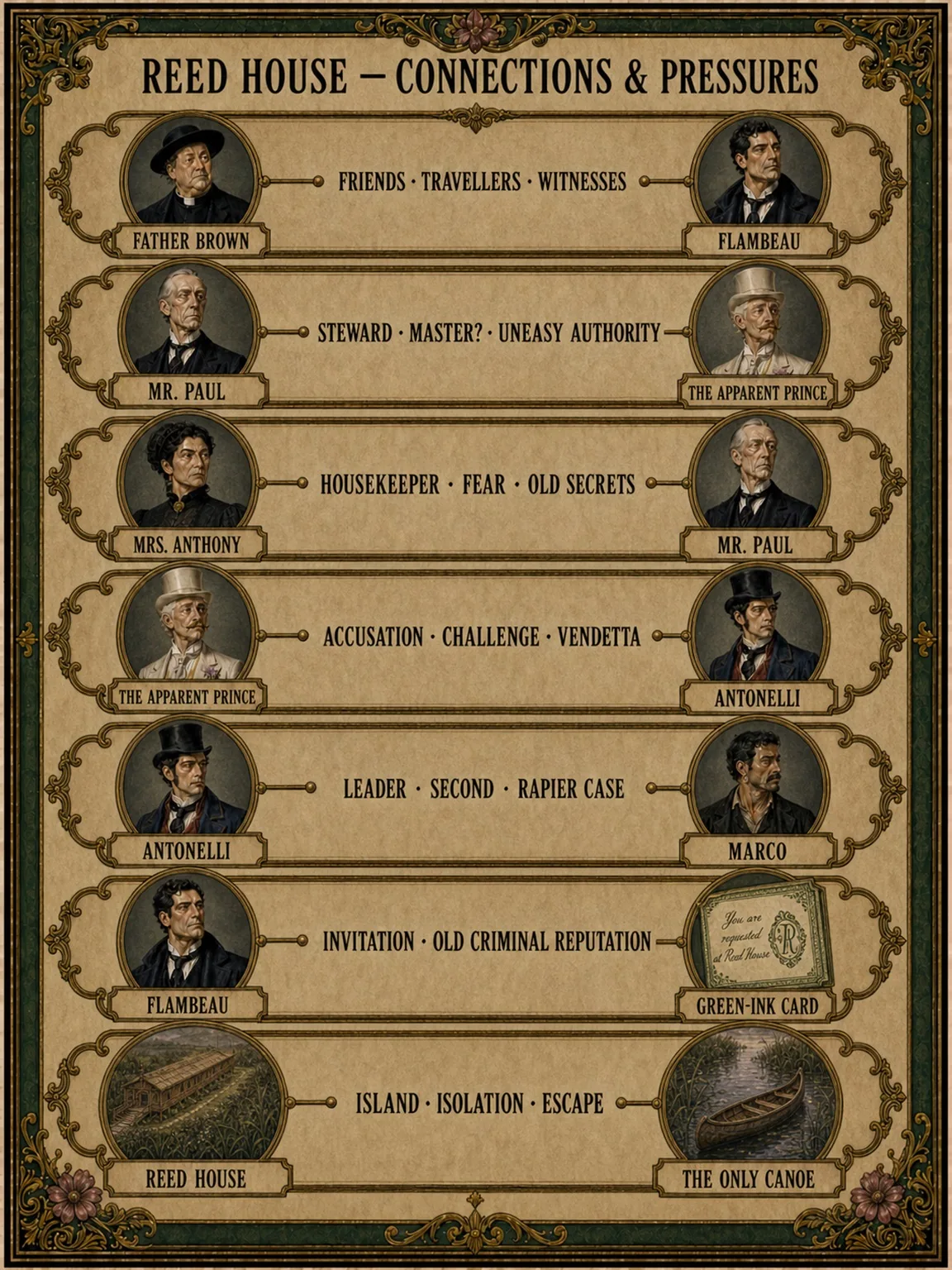 The Reed Island Mystery - Connections