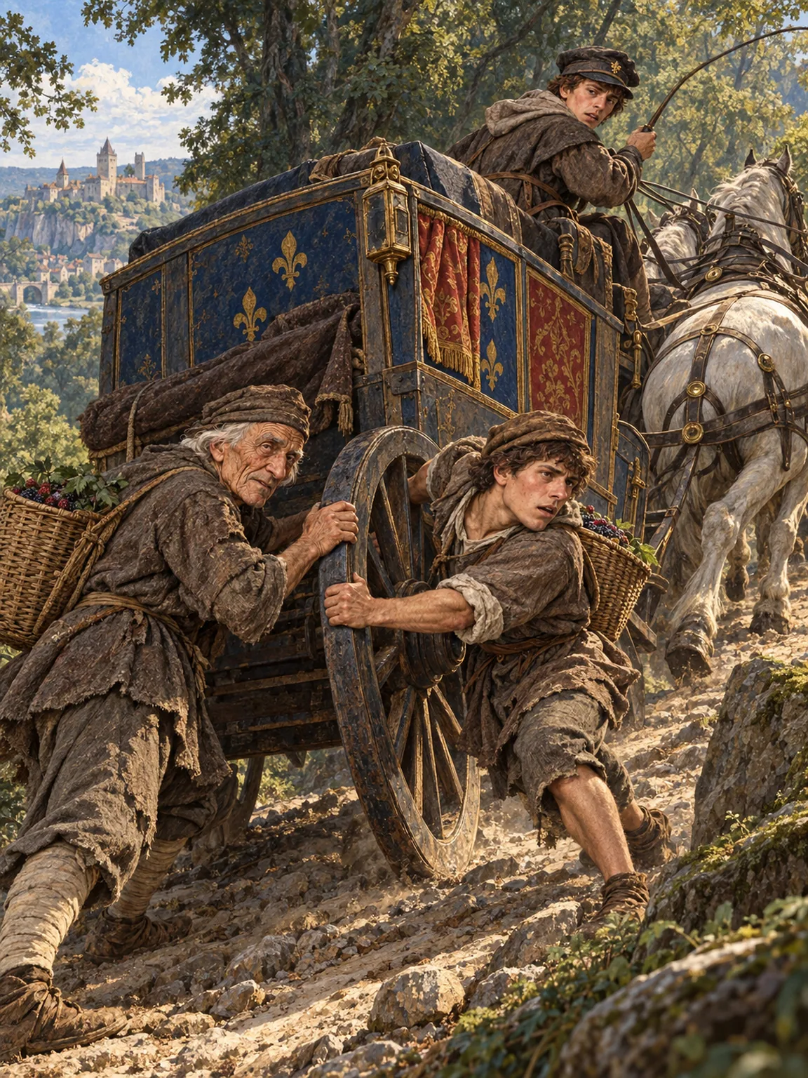 Coach on the Wood Road