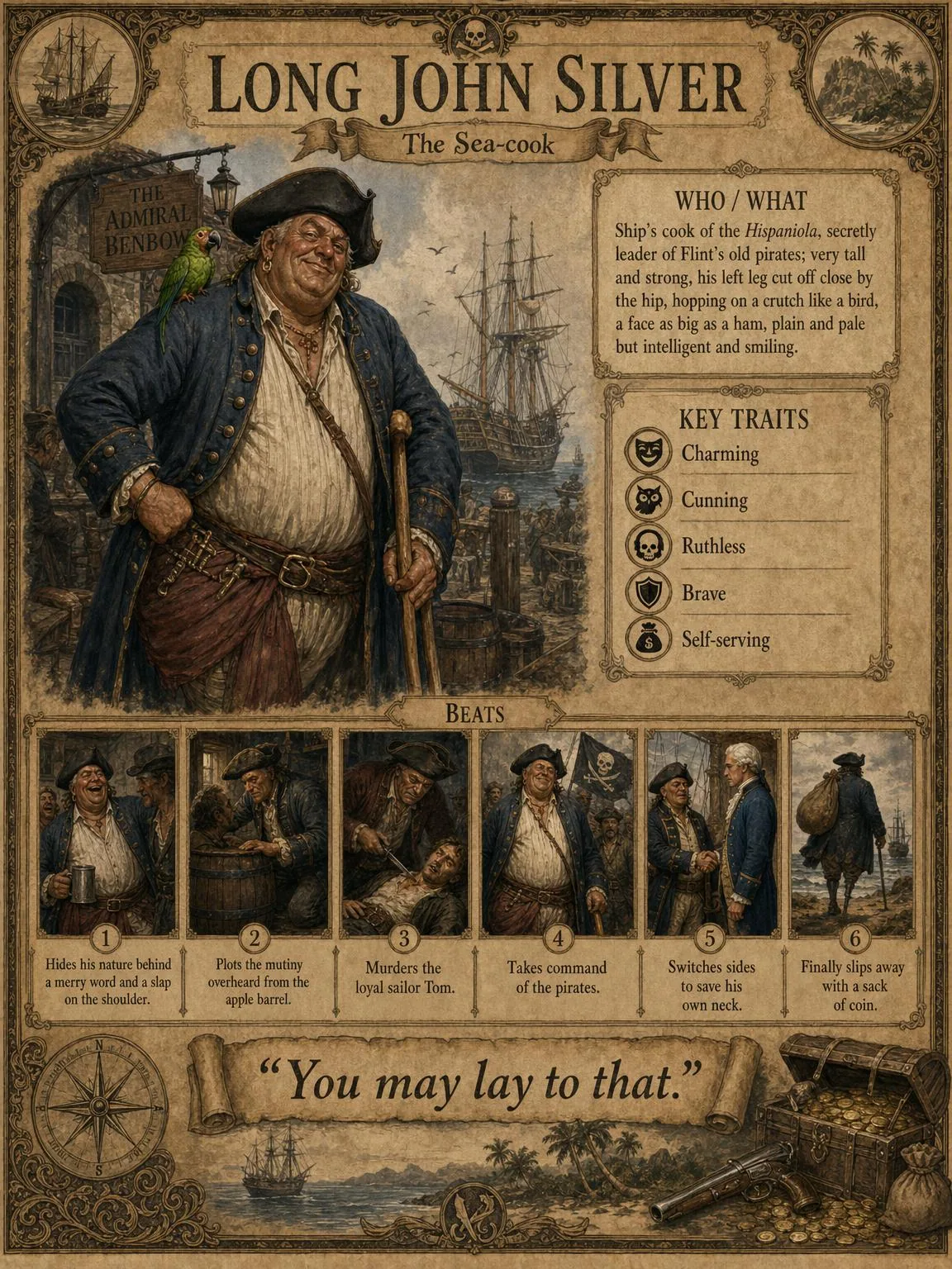 Long John Silver — The Sea-cook